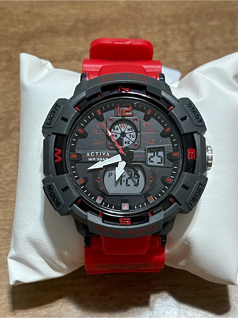 Activa X Invicta Analog Digital Men's Watch - 53mm. Red Black New